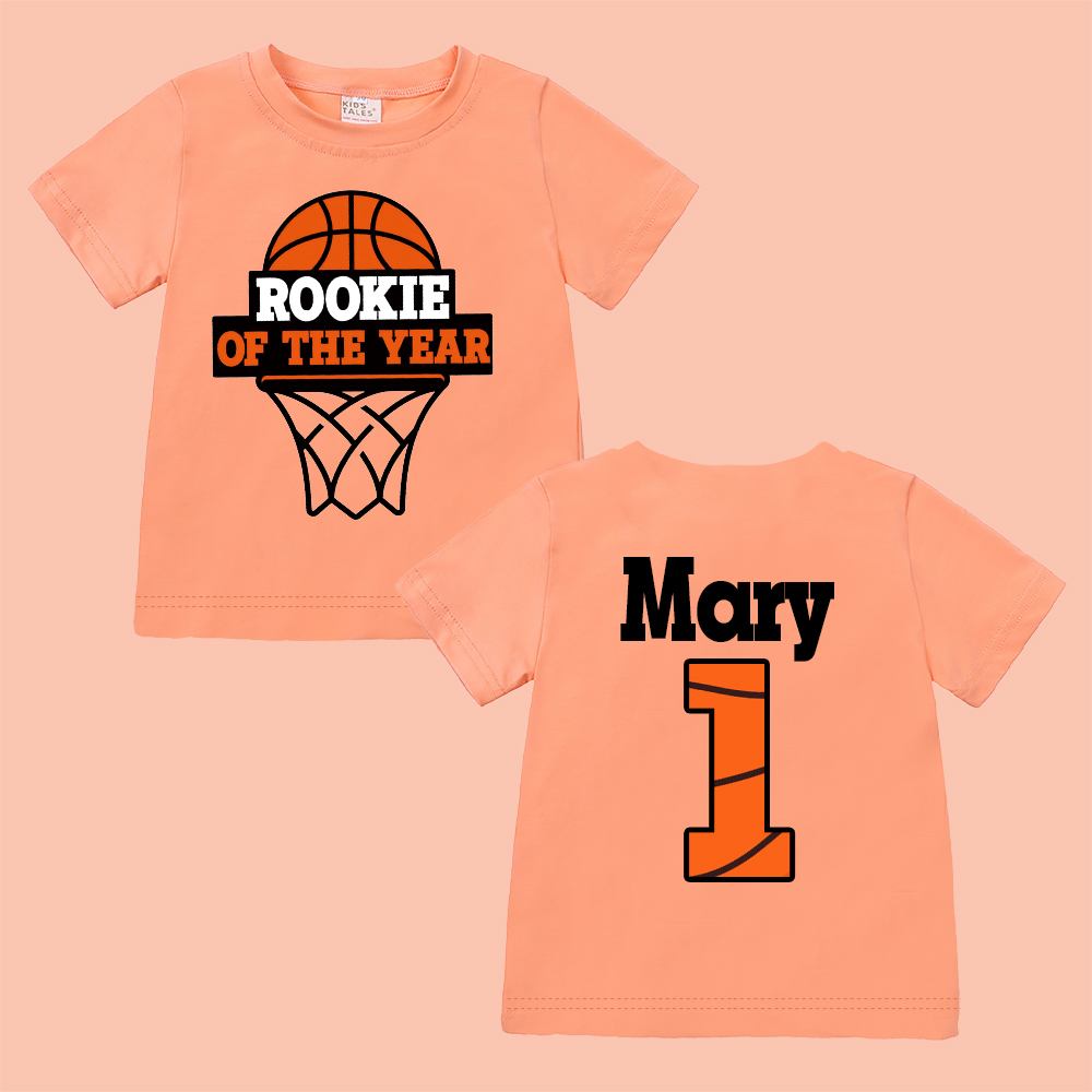 Personalized Basketball Rookie Of The Year Birthday T-Shirt | inBirth03