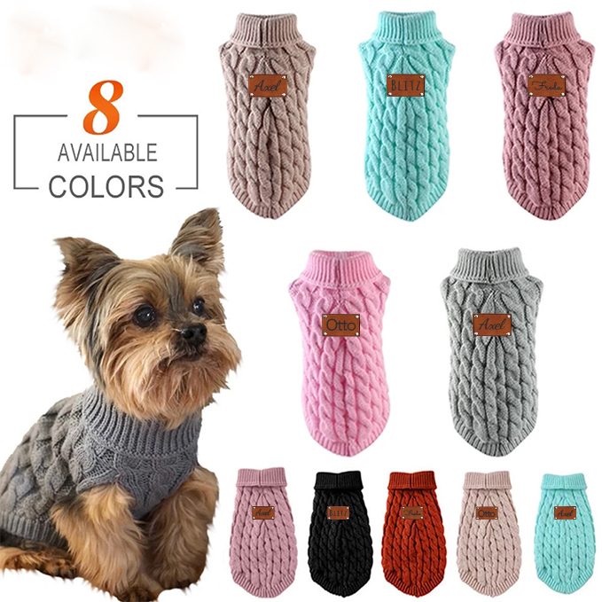 Personalized Name Winter Pet Sweater Vest | KKPet59