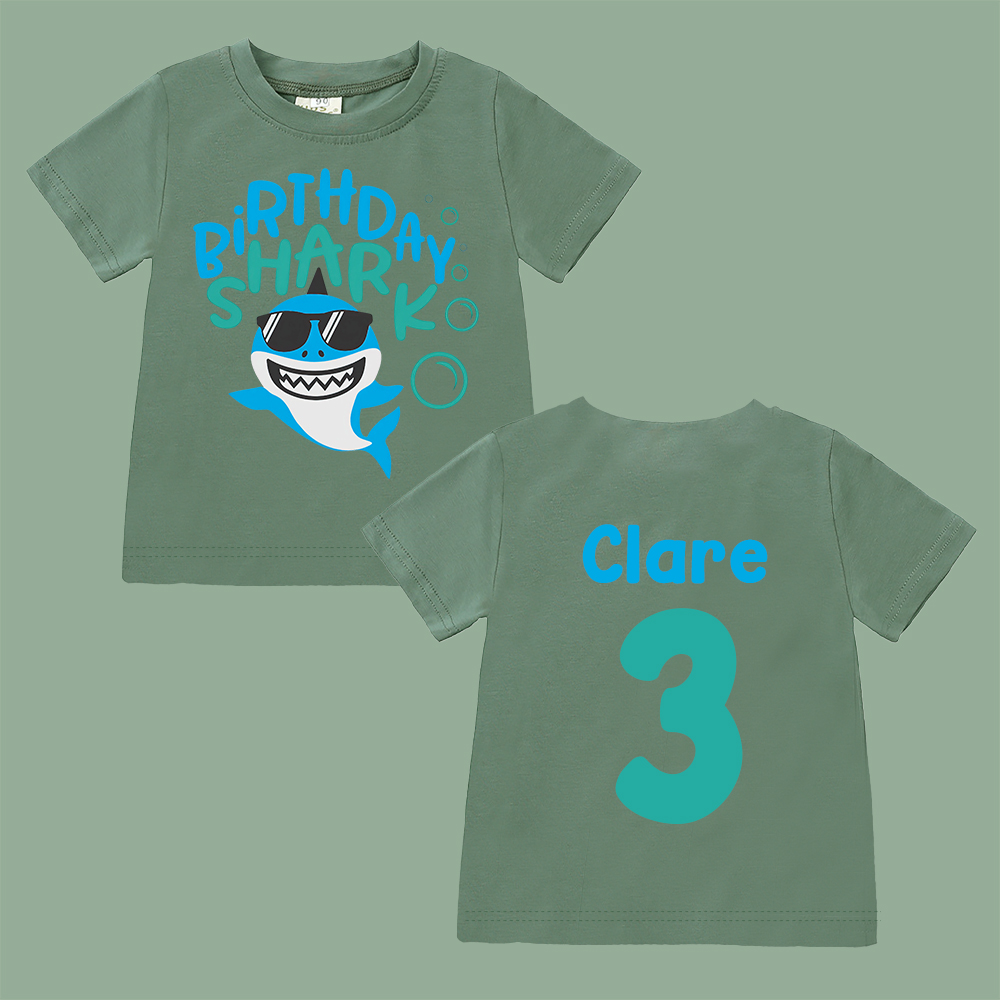 Personalized Shark Birthday T-Shirt | inBirth31