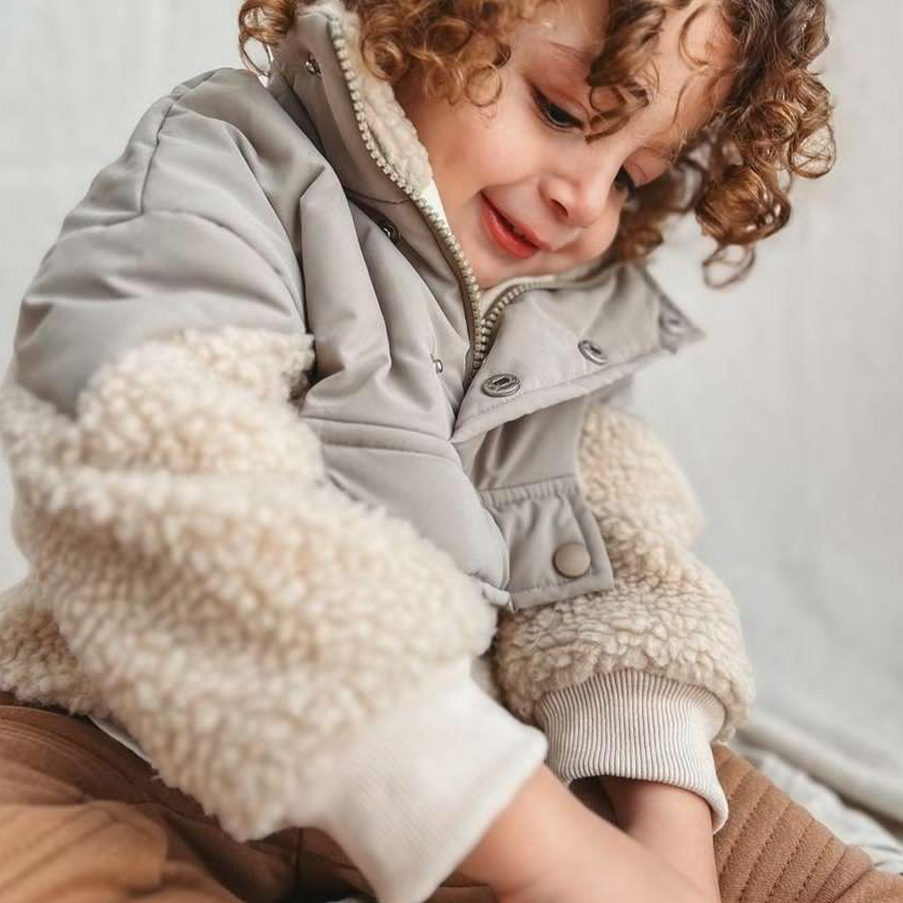 Personalized Kids Puffy Sherpa Pullover | inJacket47