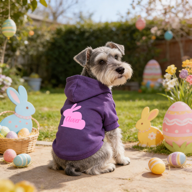 Personalized Name Easter Bunny Pet Hoodie | inCloth03
