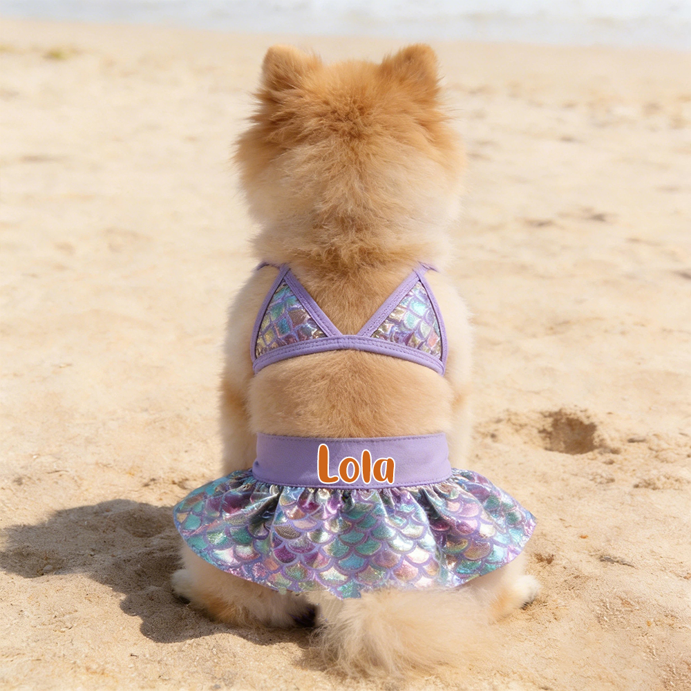 Personalized Pet Bikini Swimsuit Set | inCloth43