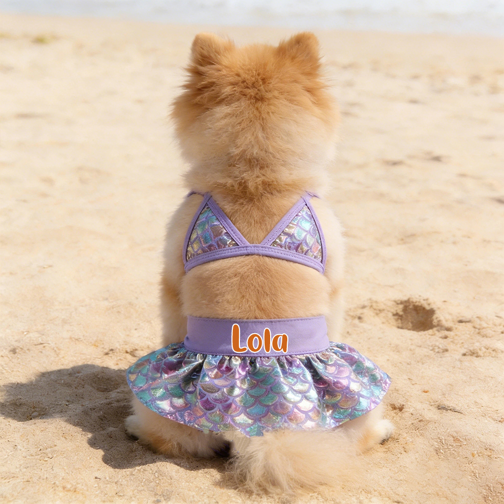 Personalized Pet Bikini Swimsuit Set | inCloth43