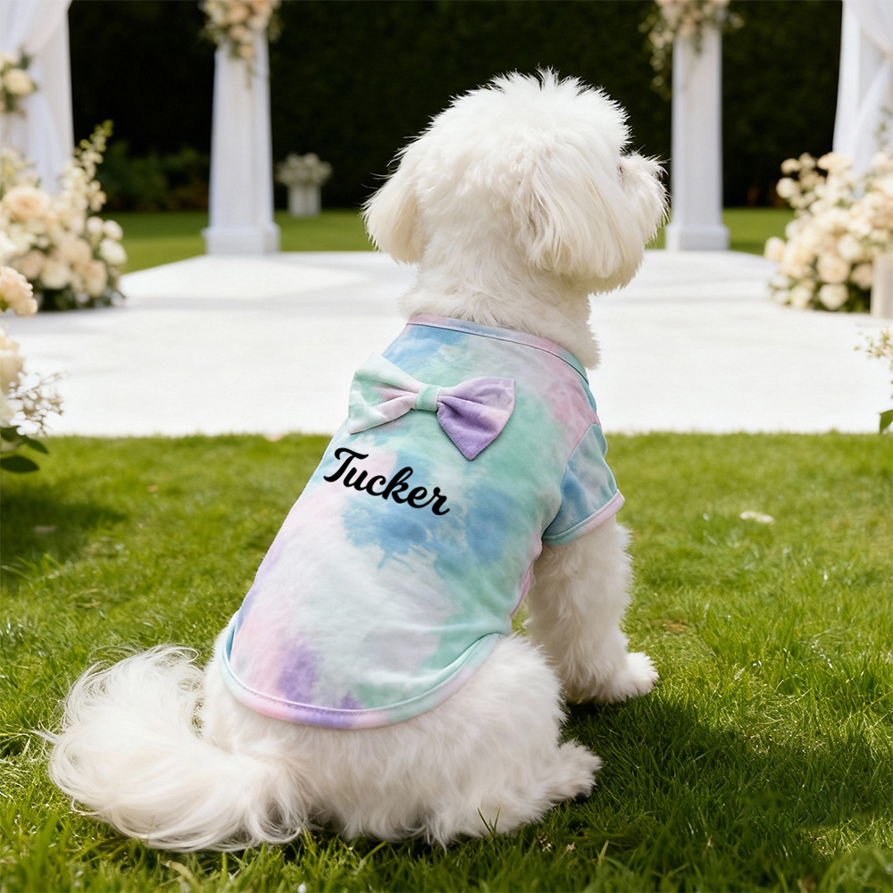 Personalized Name Tie-Dye Bow Dress & Shirt | inCloth95