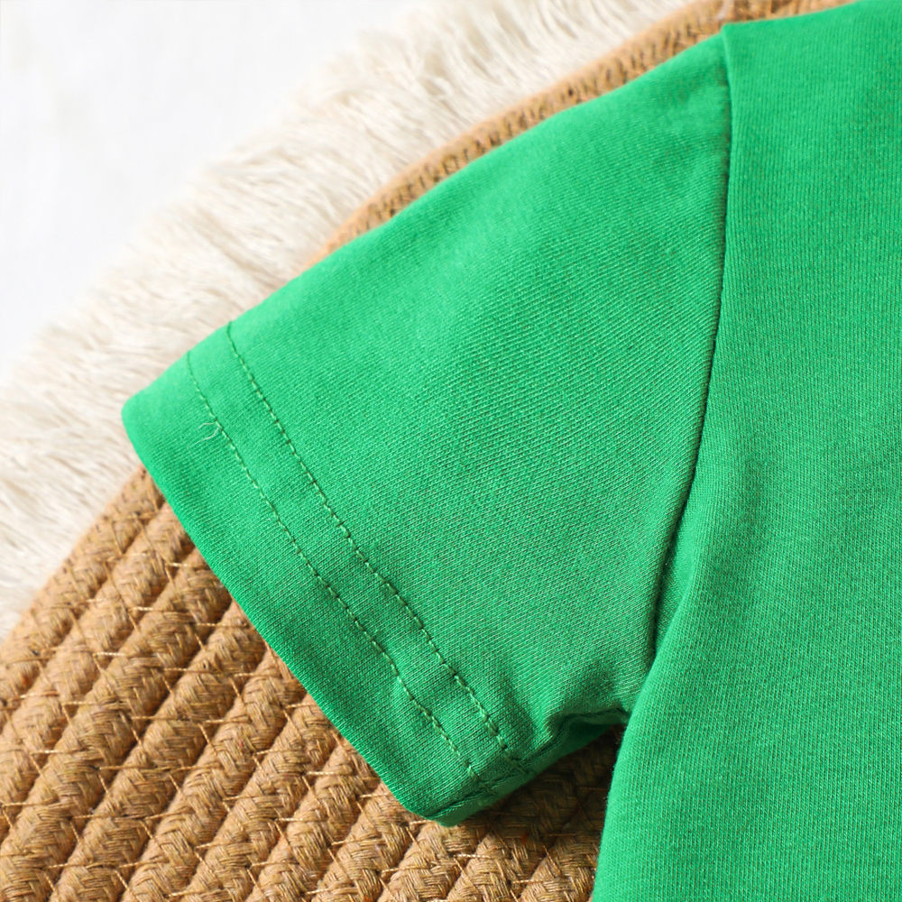 Personalized Baby Boys Dinosaur Embroidered Horns T-Shirt Shorts Outfit Set | CWBaby191