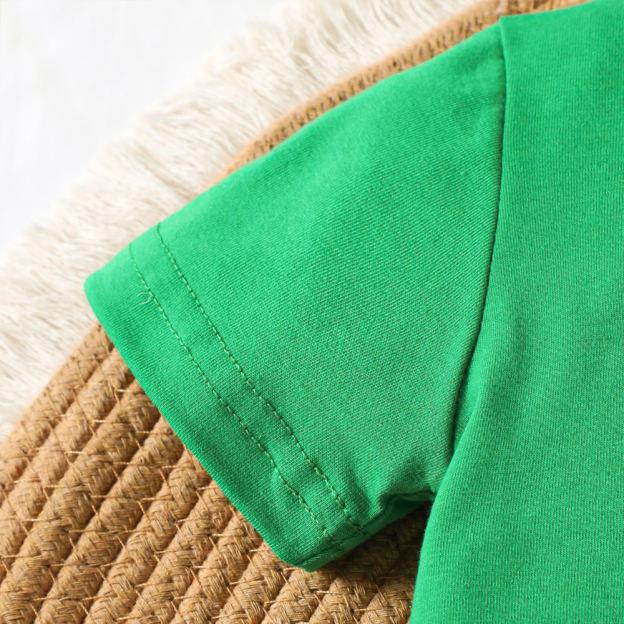 Personalized Baby Boys Dinosaur Embroidered Horns T-Shirt Shorts Outfit Set | CWBaby191