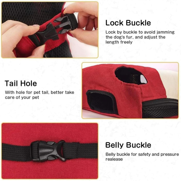 Personalized Leather Patch Name Pet Carrier Backpack | KKPet177