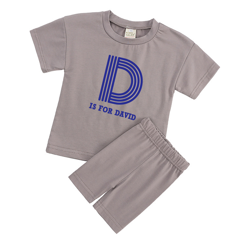 Personalized Kid Cozy Color Short Outfit Set | inSet41