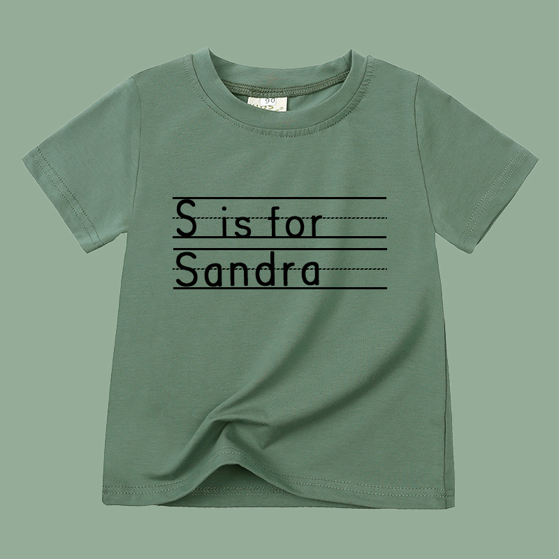 Personalized Kid Cozy Soft Color T-Shirt | inTee04