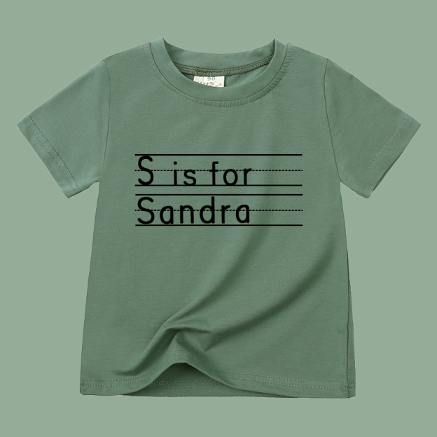 Personalized Kid Cozy Soft Color T-Shirt | inTee04