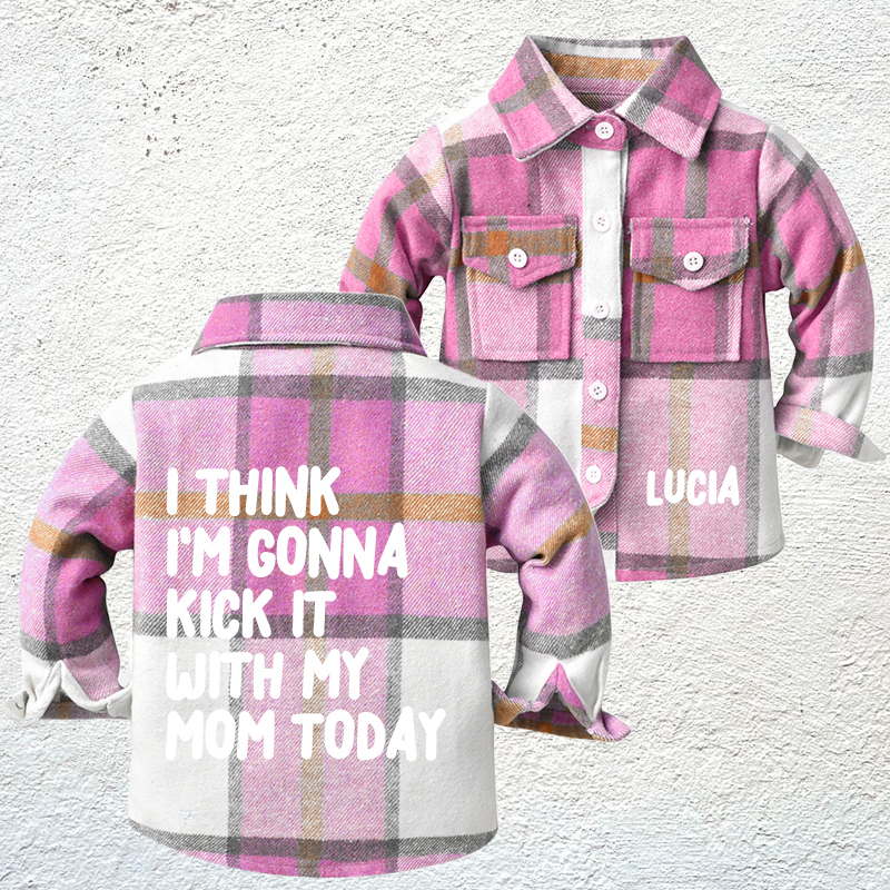 Personalized Name Kids Flannel Jacket | inJacket34