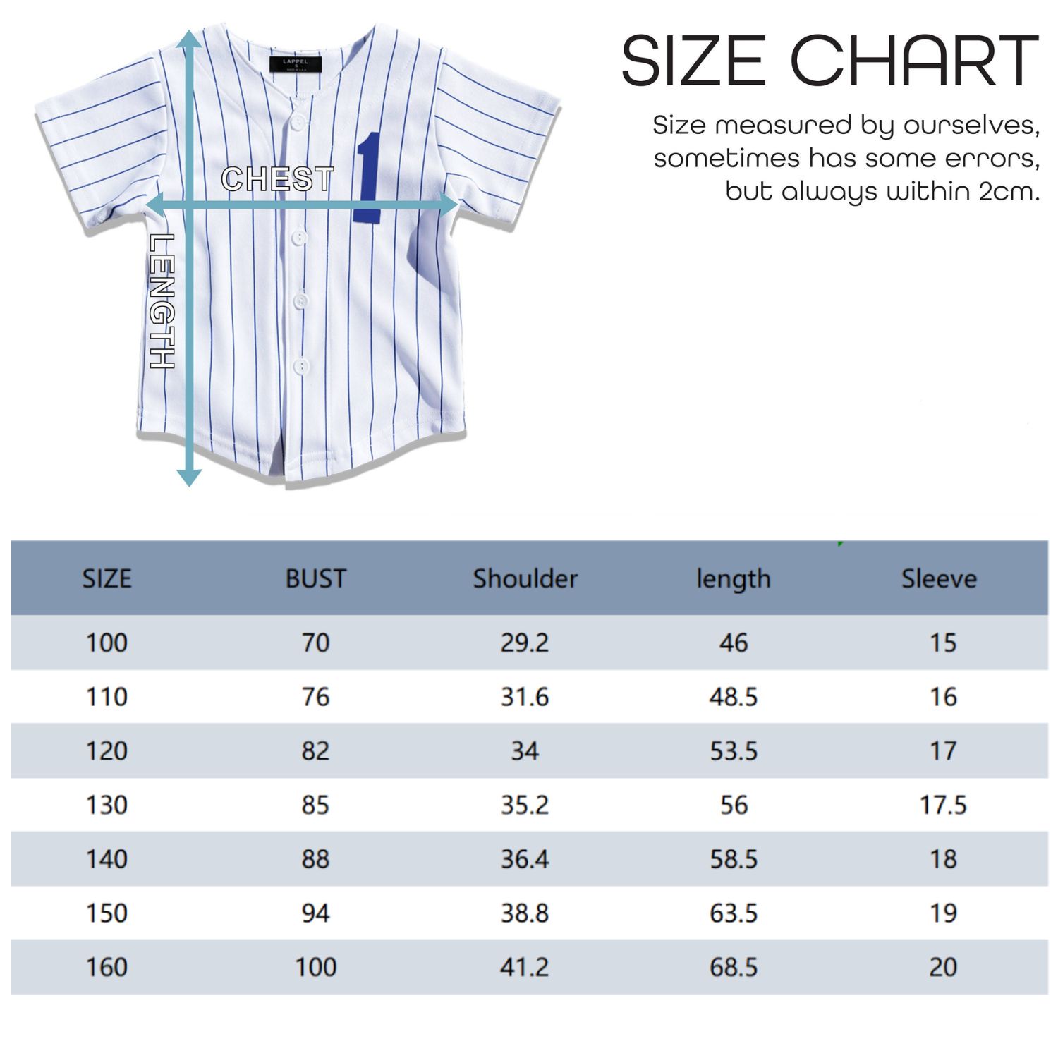 Personalized Pinstripe Button Down Baseball Jersey | CWBaby72