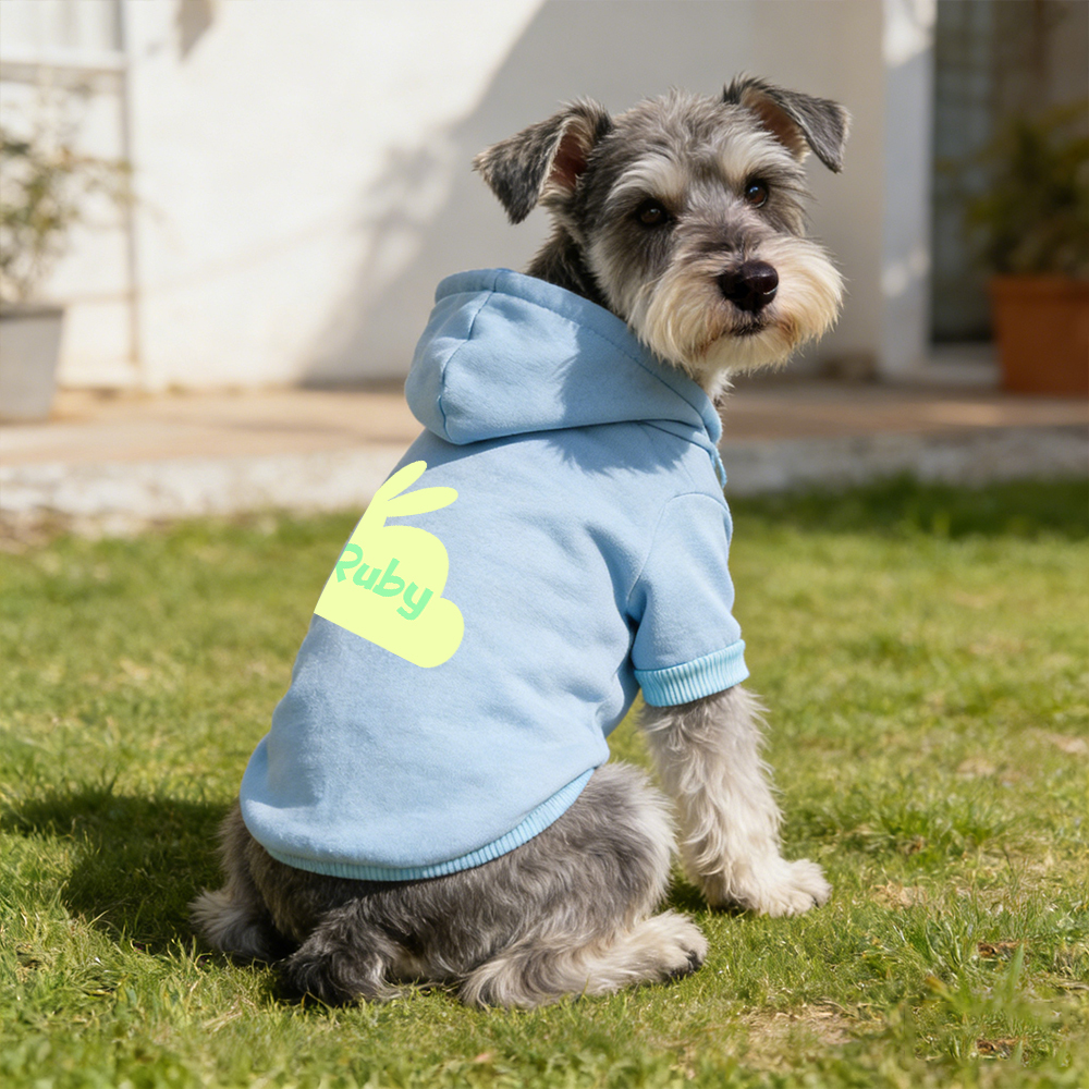 Personalized Name Easter Bunny Pet Hoodie | inCloth03