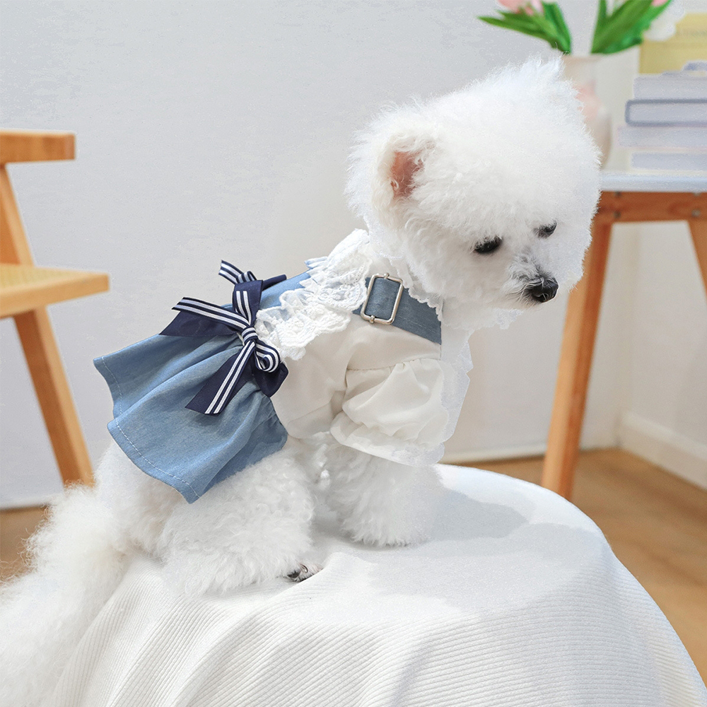 Personalized Pet Denim Pet Overalls | inCloth18