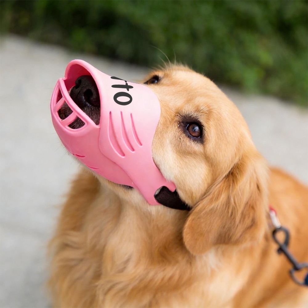 Personalized Silicone Dog Safe Anti-Biting Chewing Barking Muzzle | inAccs22