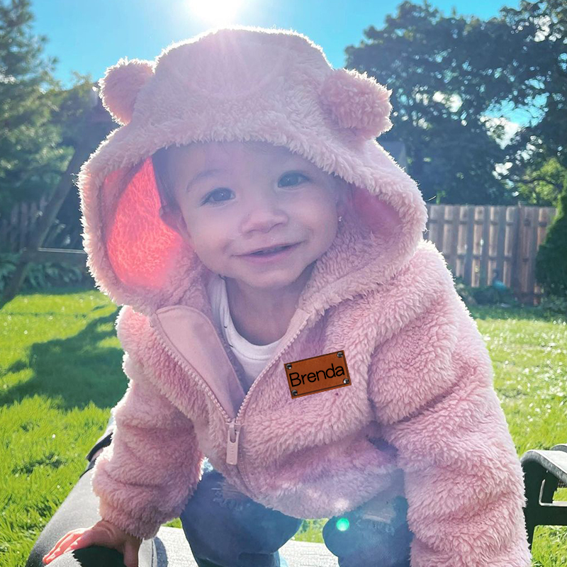 Personalized Leather Patch Kids Bear Jacket | inJacket21