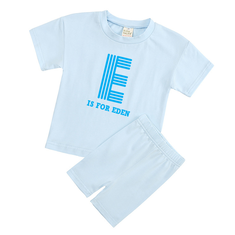 Personalized Kid Cozy Color Short Outfit Set | inSet41