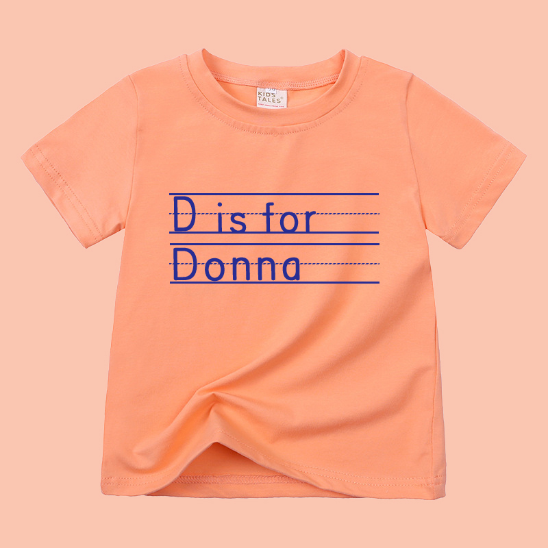 Personalized Kid Cozy Soft Color T-Shirt | inTee04