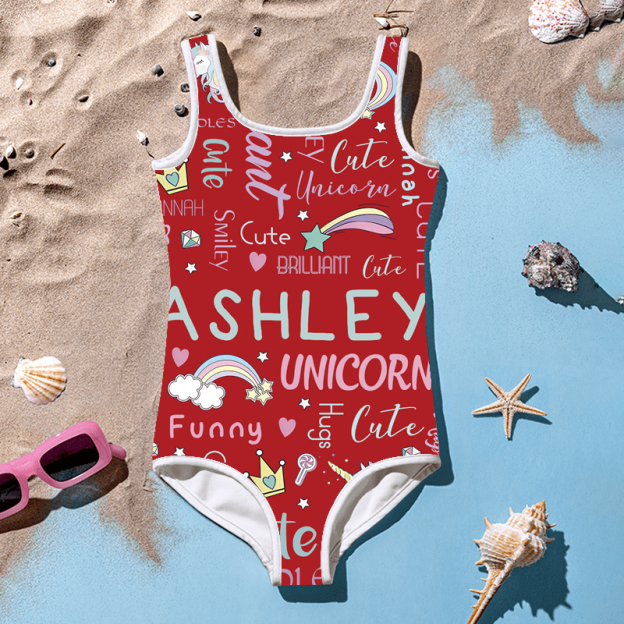 Personalized Unicorn Color Swimsuit for Summer | InSwin08
