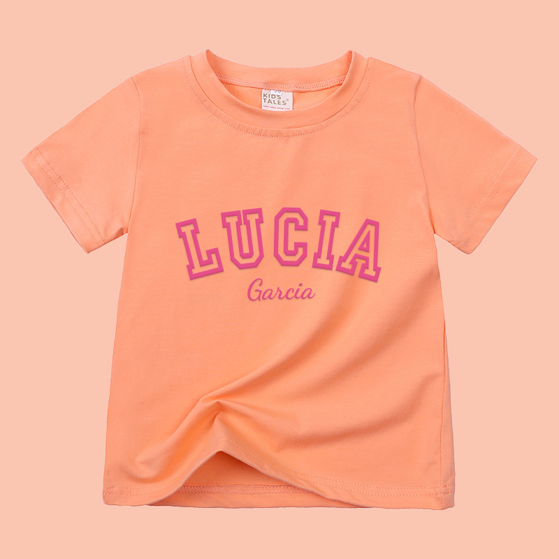 Personalized Kid Puff Vinyl Cozy Soft T-Shirt | inTee08