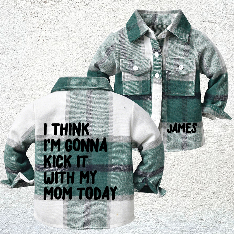 Personalized Name Kids Flannel Jacket | inJacket34