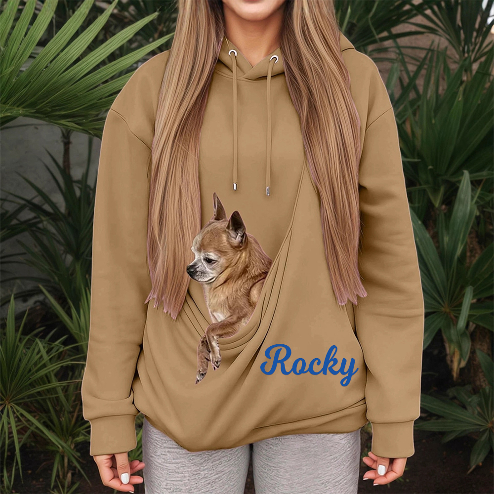 Personalized Name Cozy Pet Carrier Hoodie | KKCloth331