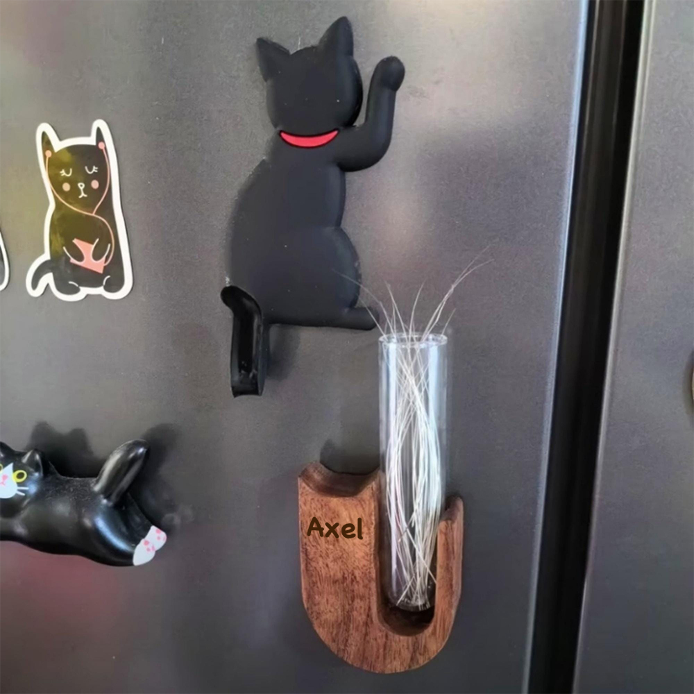Personalized Wooden Cat Whisker Magnetic Holder | inAccs17