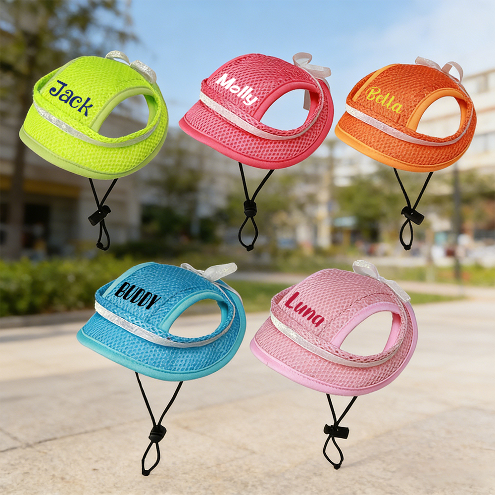Personalized Name Pet Breathable Mesh Hat | inHat02