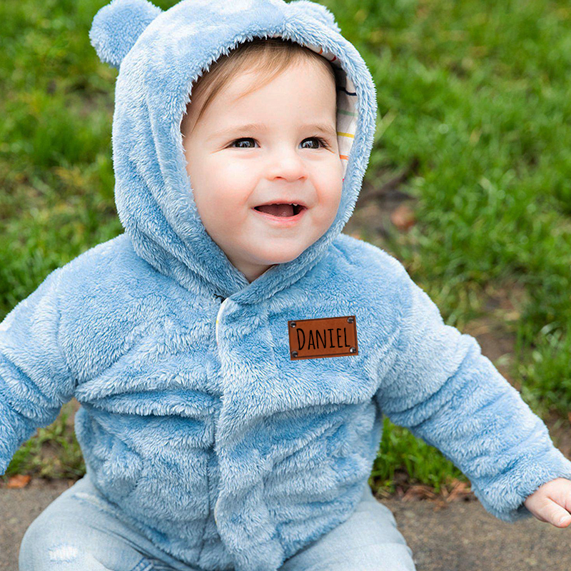 Personalized Leather Patch Kids Bear Jacket | inJacket21