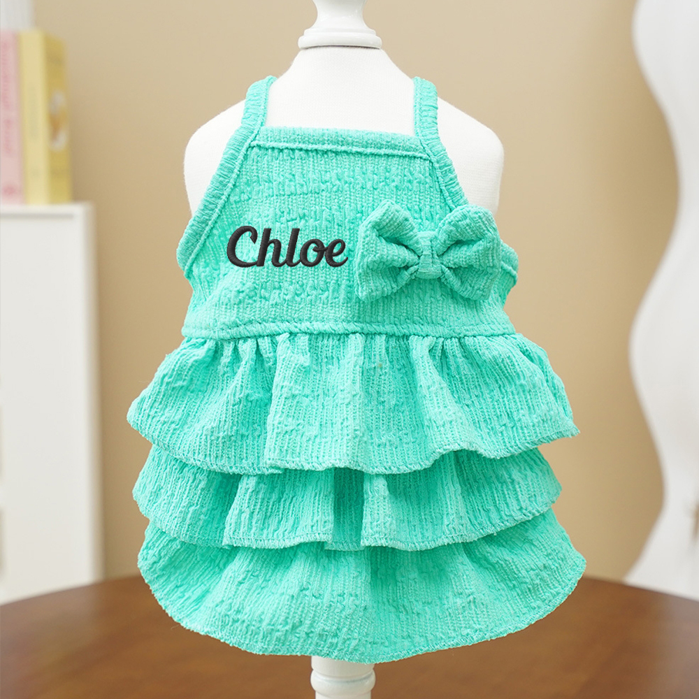Personalized Embroidered Name Pet Color Princess Dress | inCloth41