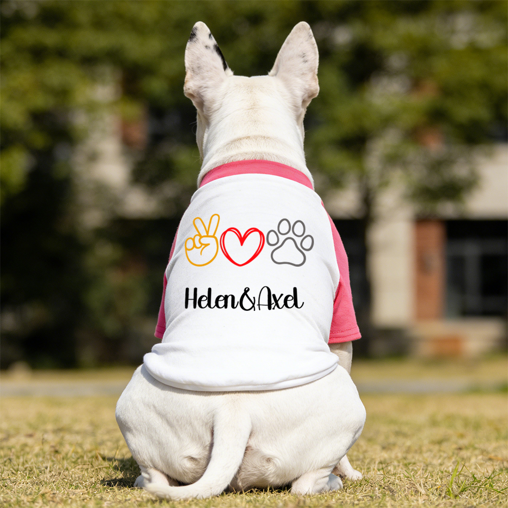 Personalized Mother's Day Color-Block Pet T-shirt  | inCloth42