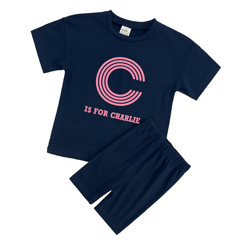 Personalized Kid Cozy Color Short Outfit Set | inSet41