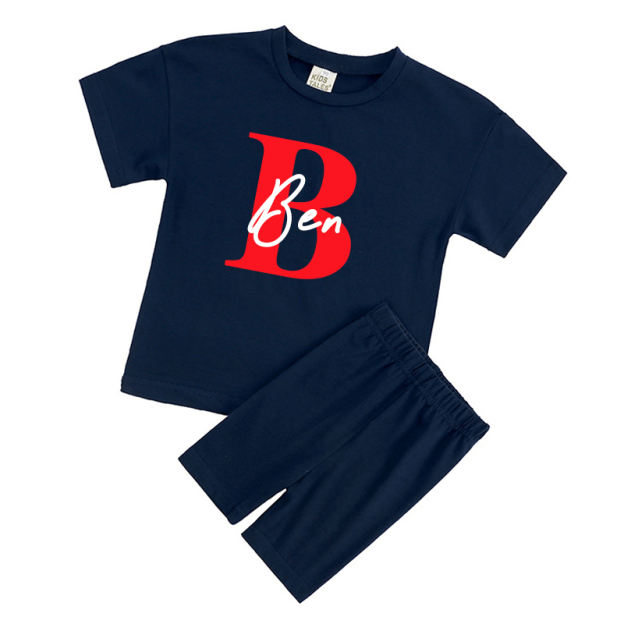 Personalized Kid Cozy Color Short Outfit Set | inSet42