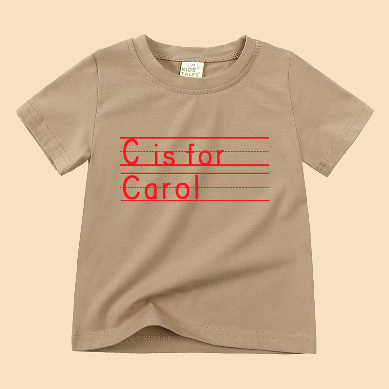 Personalized Kid Cozy Soft Color T-Shirt | inTee04