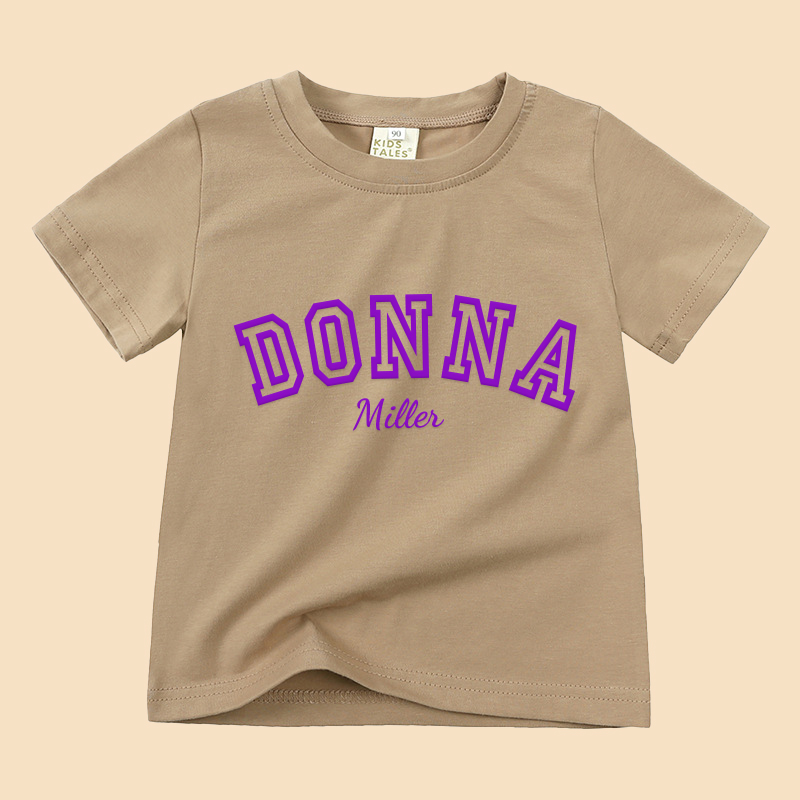 Personalized Kid Puff Vinyl Cozy Soft T-Shirt | inTee08
