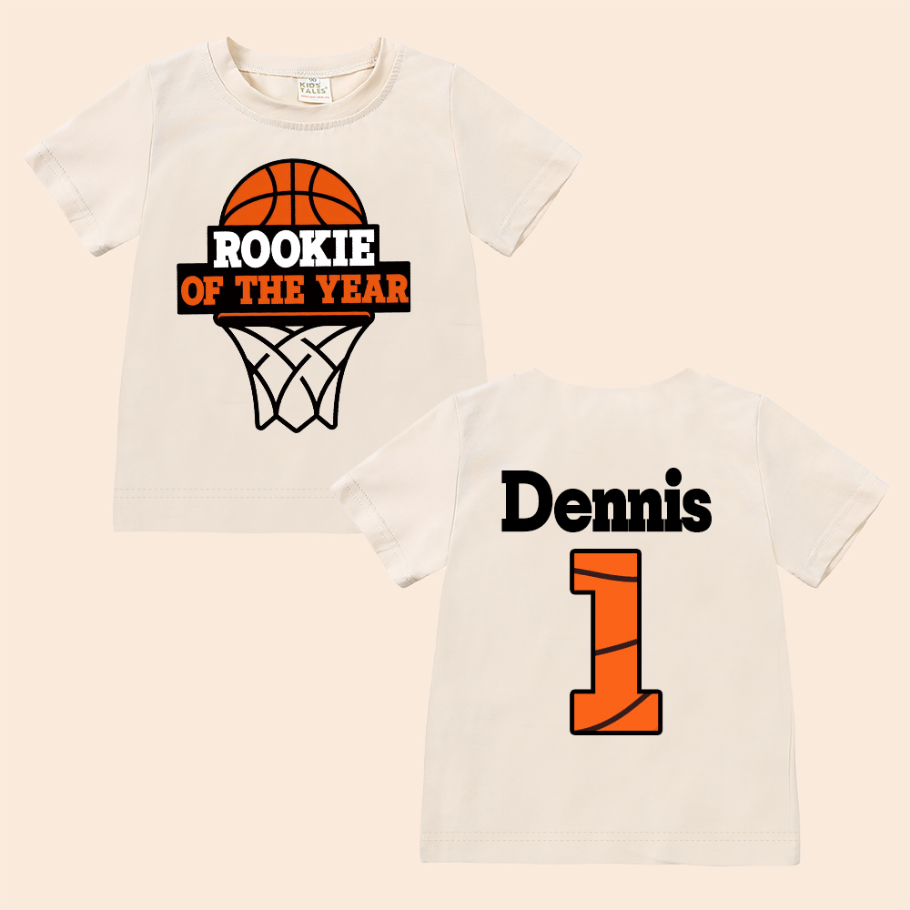 Personalized Basketball Rookie Of The Year Birthday T-Shirt | inBirth03