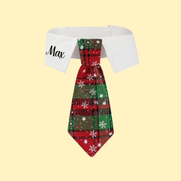Personalized Name Christmas Pet Tie | KKPet327