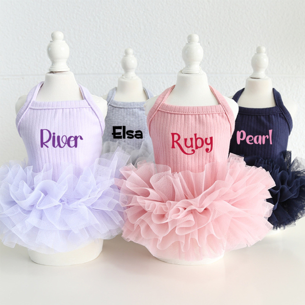 Personalized Name Pet Fluffy Tutu Dress | inCloth40