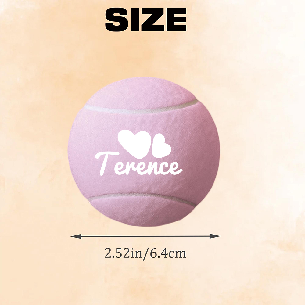 Personalized Name Pet Tennis Ball | inToy09