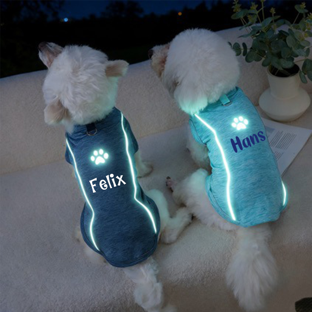 Personalised Summer Breathable Reflective Pet Shirt | inCloth88