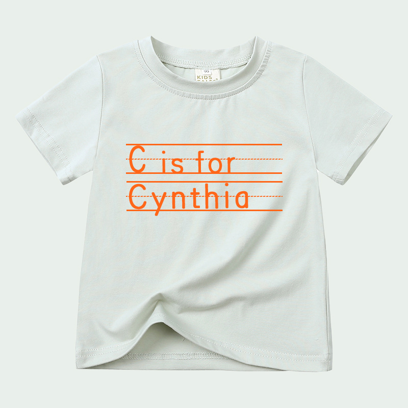 Personalized Kid Cozy Soft Color T-Shirt | inTee04