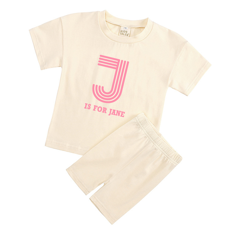 Personalized Kid Cozy Color Short Outfit Set | inSet41