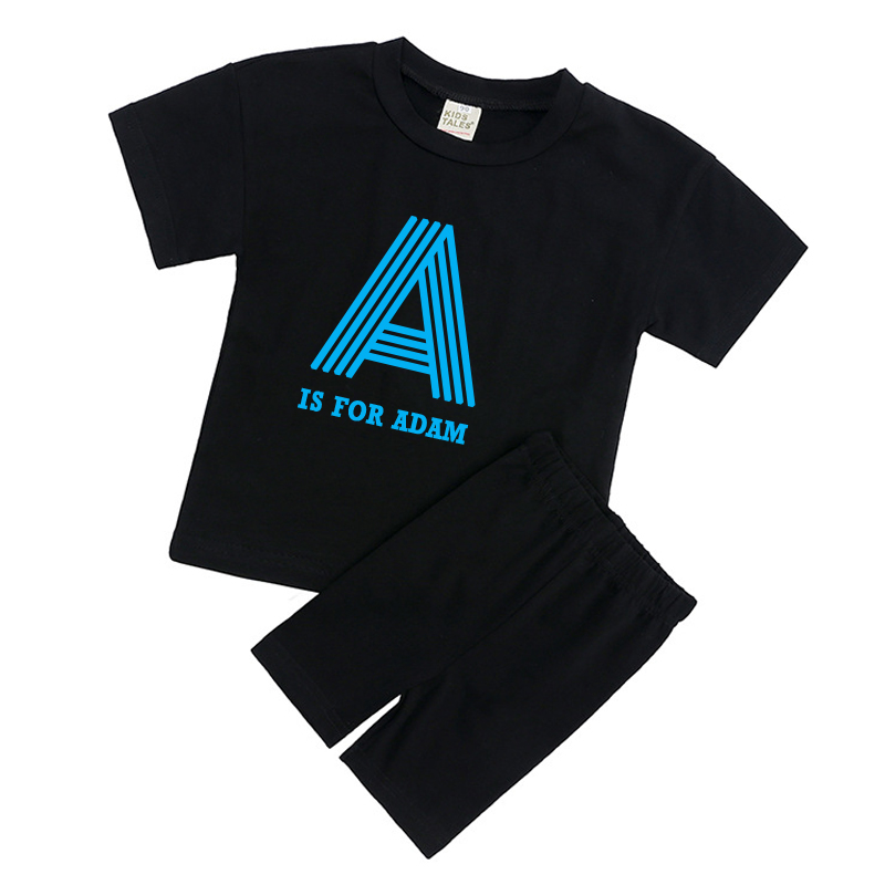 Personalized Kid Cozy Color Short Outfit Set | inSet41