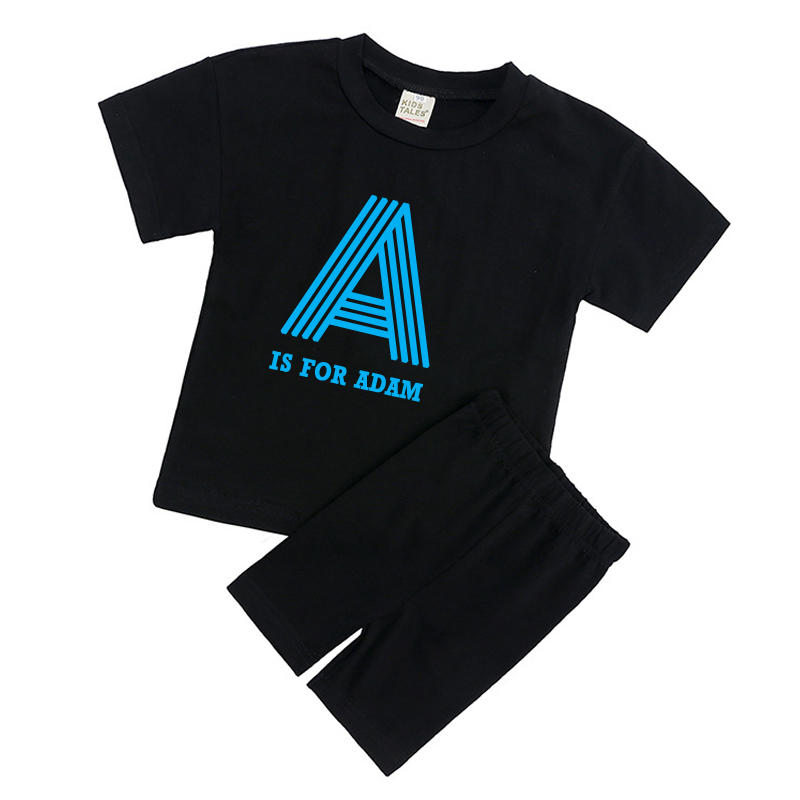 Personalized Kid Cozy Color Short Outfit Set | inSet41