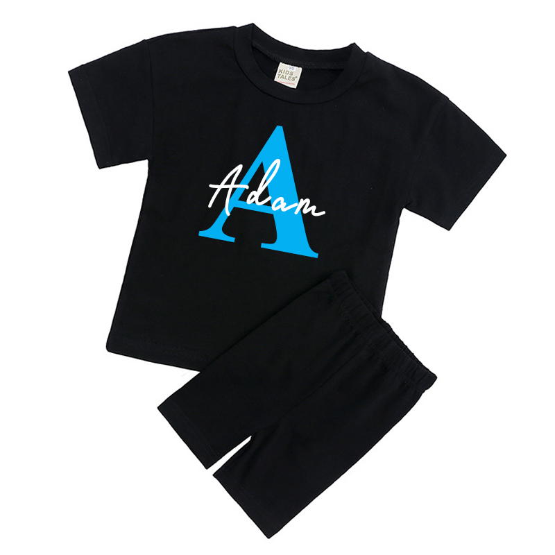 Personalized Kid Cozy Color Short Outfit Set | inSet42