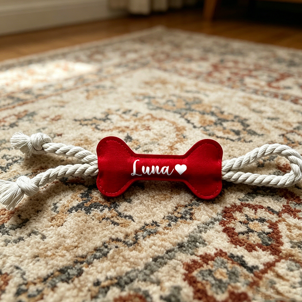 Personalized Pet Bone-Shaped Plush Toy | inToy10
