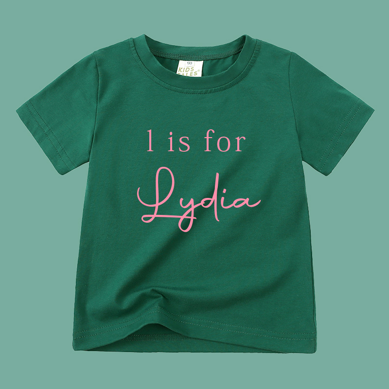 Personalized Kid Cozy Soft Color T-Shirt | inTee01