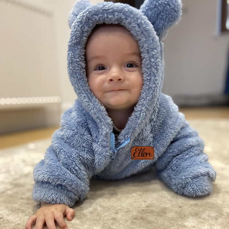 Personalized Leather Patch Kids Bear Jacket | inJacket21