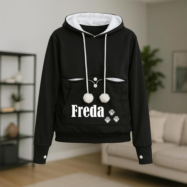 Personalized Name Cozy Pet Carrier Hoodie | KKCloth337