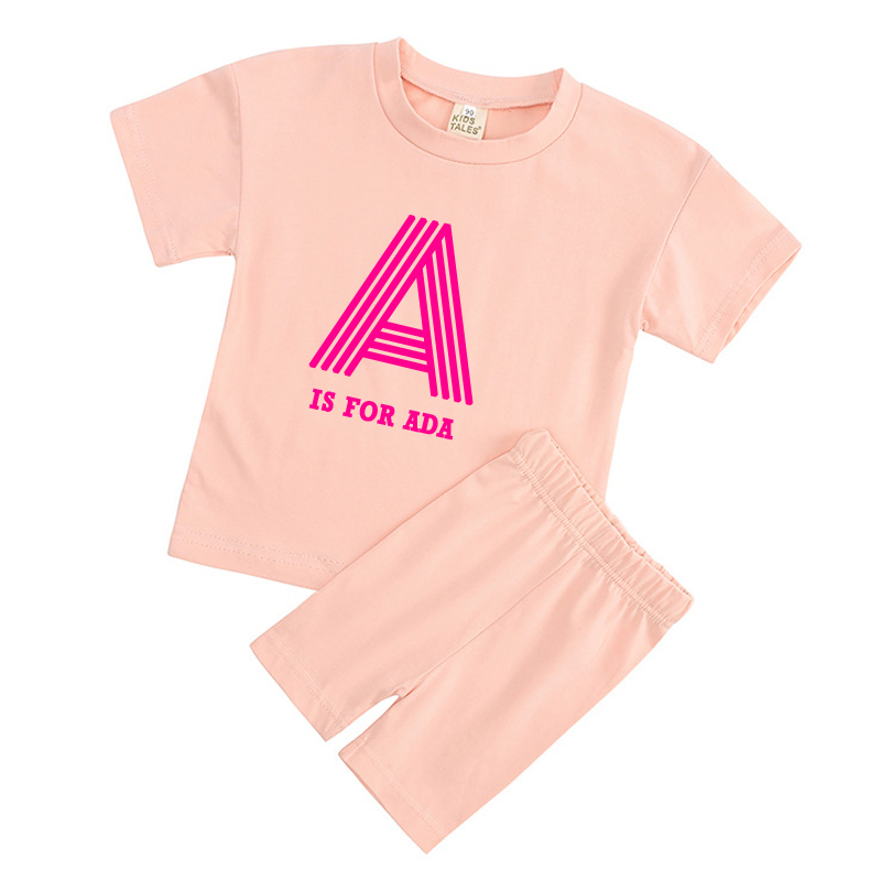 Personalized Kid Cozy Color Short Outfit Set | inSet41